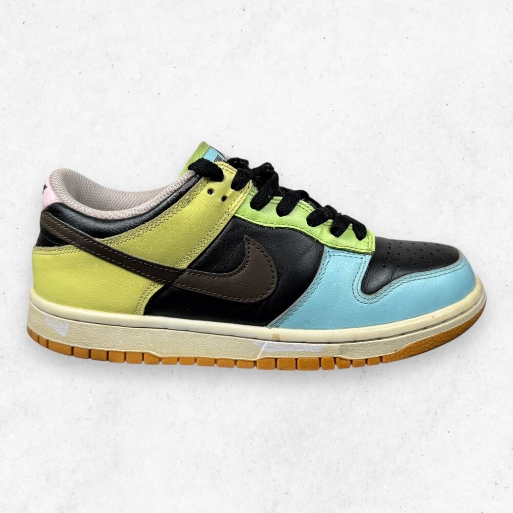 Nike Dunk Low Free.99 Black GS 5.5Y Multi-Color Pre-Owned Sneakers 2020